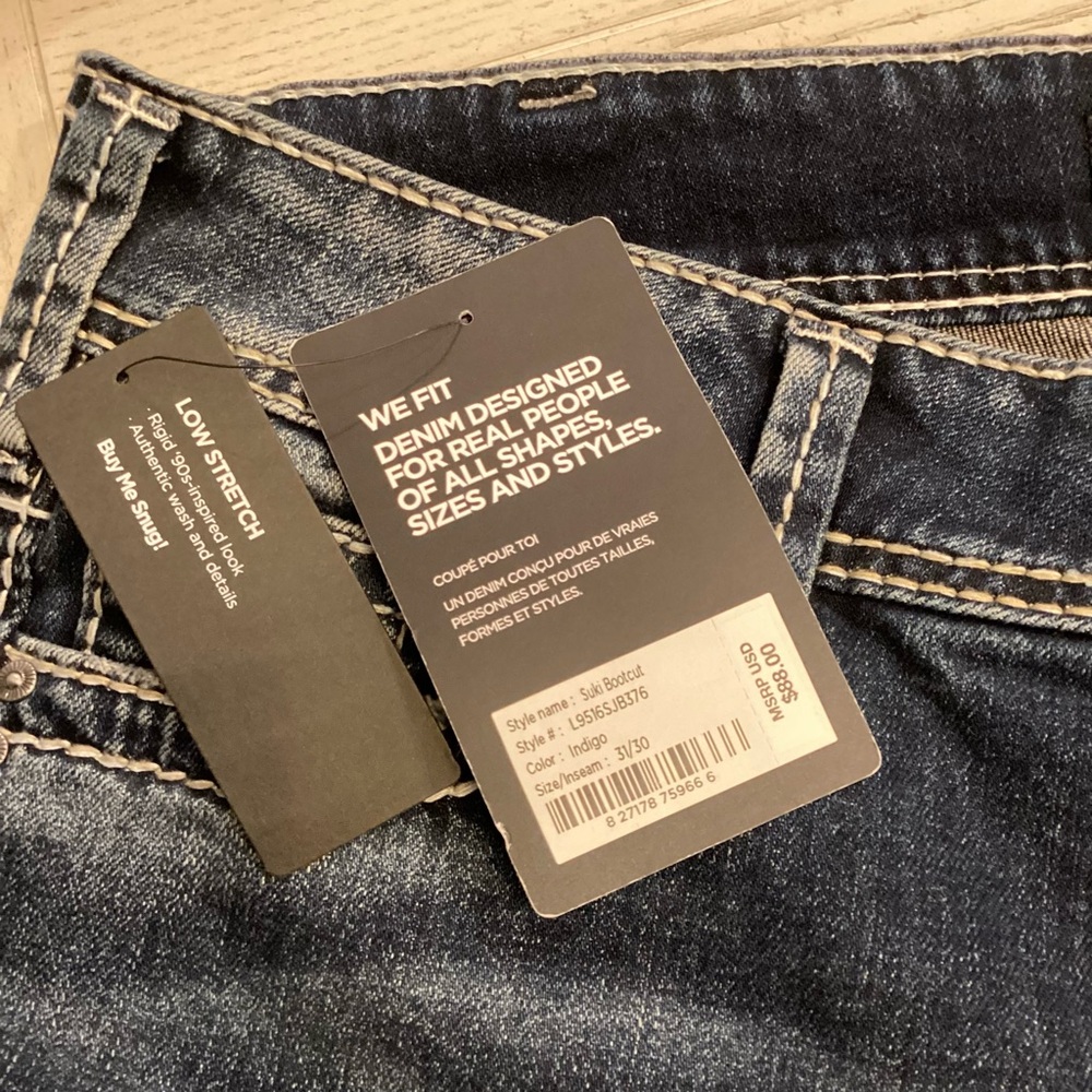 Silver Jeans W31/L30 NWT Suki Curvy Mid Rise Bootcut Women’s Jeans L9516SJB376 - Picture 13 of 16